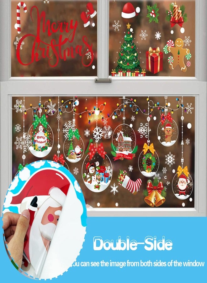 Funnlot Christmas Window Clings 10 Sheets Christmas Window Decorations Double Sided Christma s Window Stickers for Xmas Party Supplies Holiday Decorations - Image 3